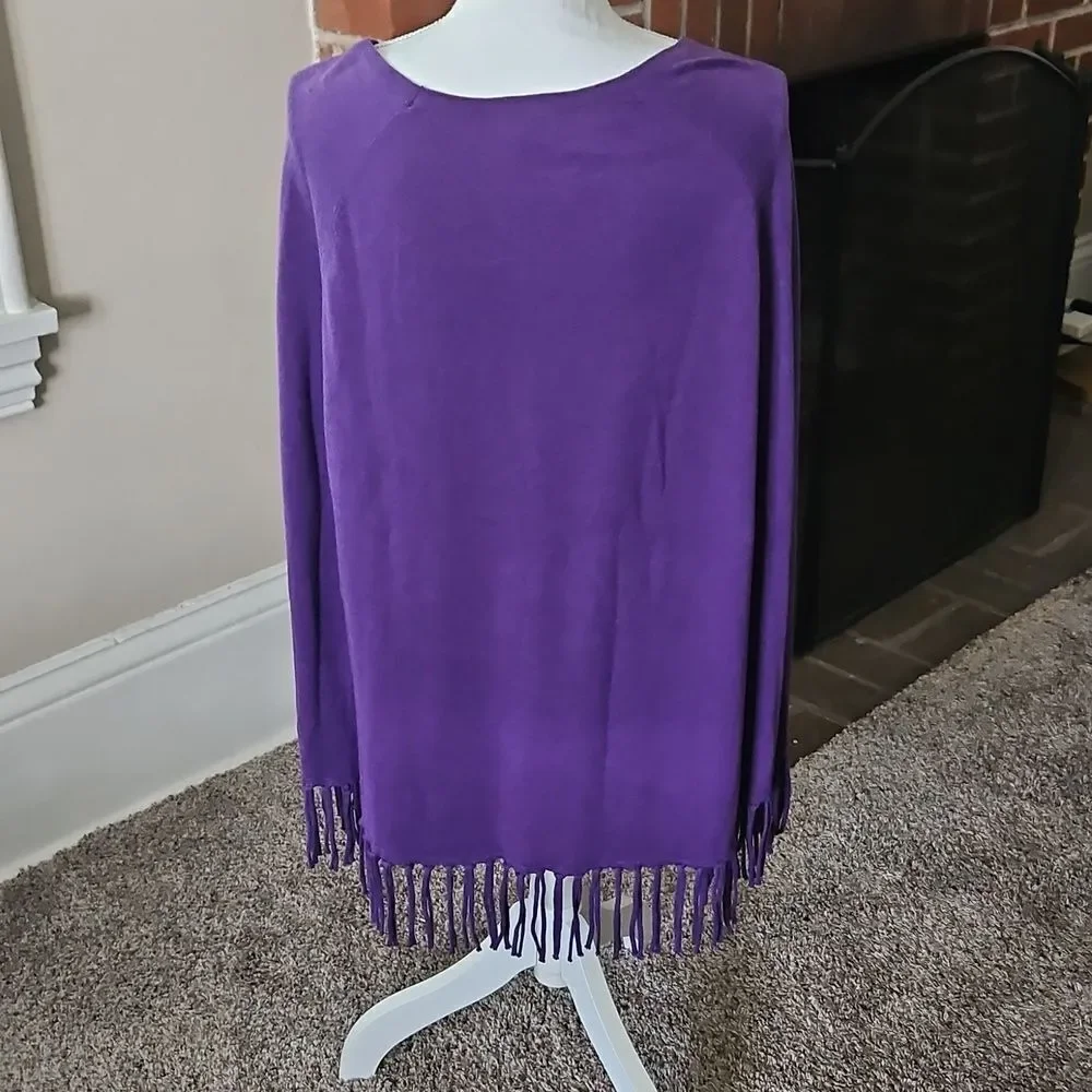 Project Cotton Fringe Poncho